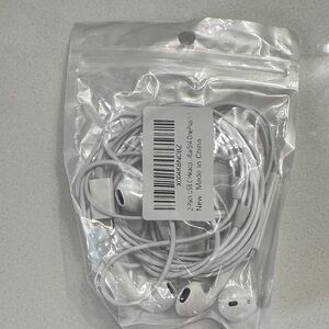 White Wired Earphones